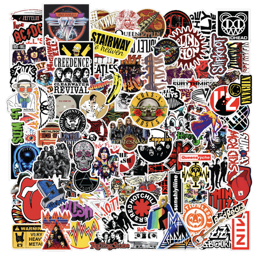Rockband Cool Aestheic Vinyl Sticker 101