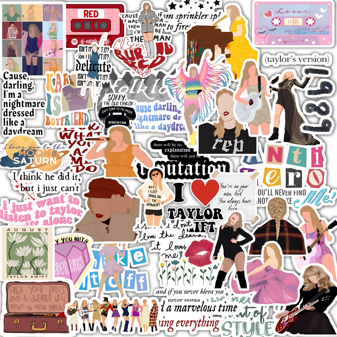 Taylor Swift Song-inspired Sticker Pack 