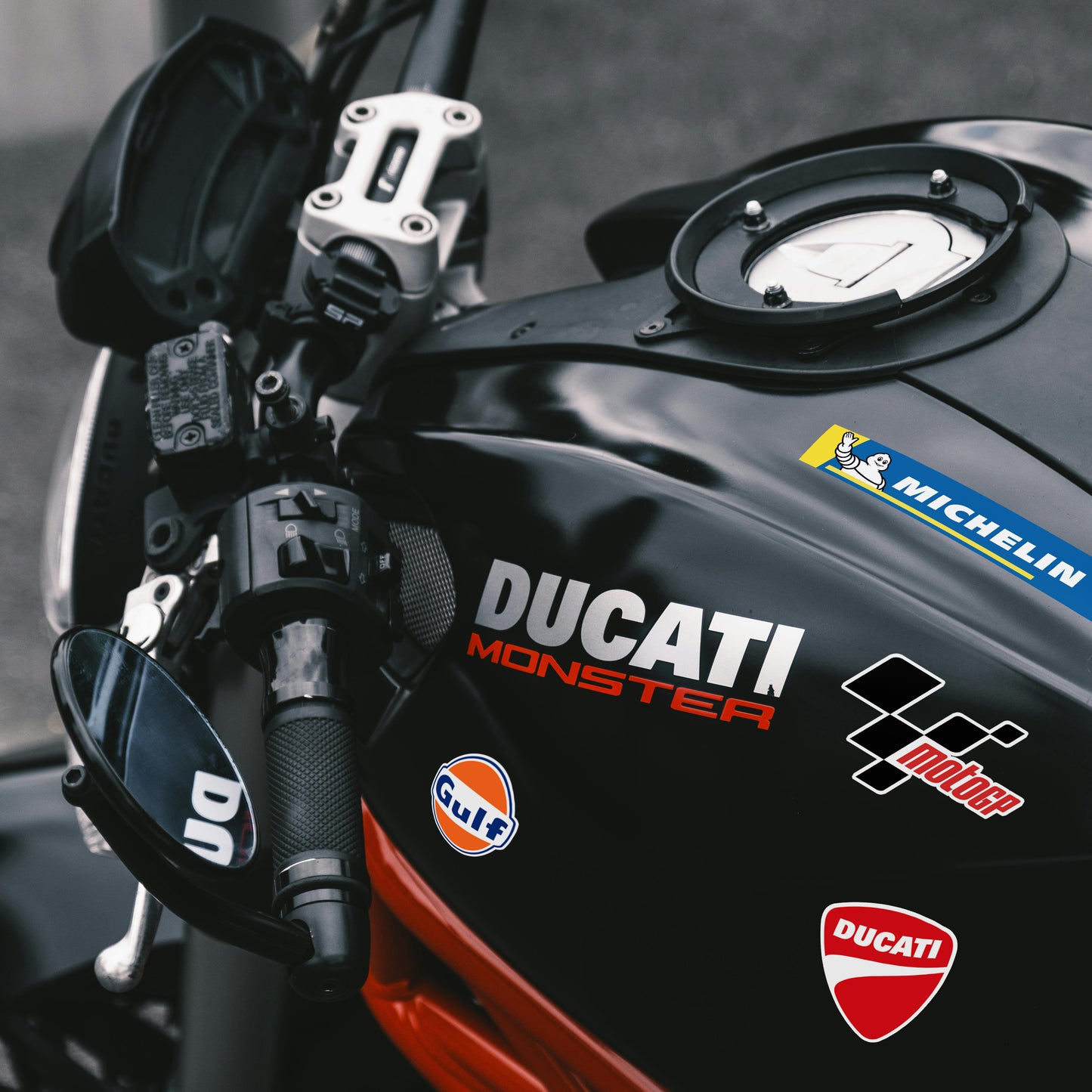 Biker Vinyl Sticker Pack of 74