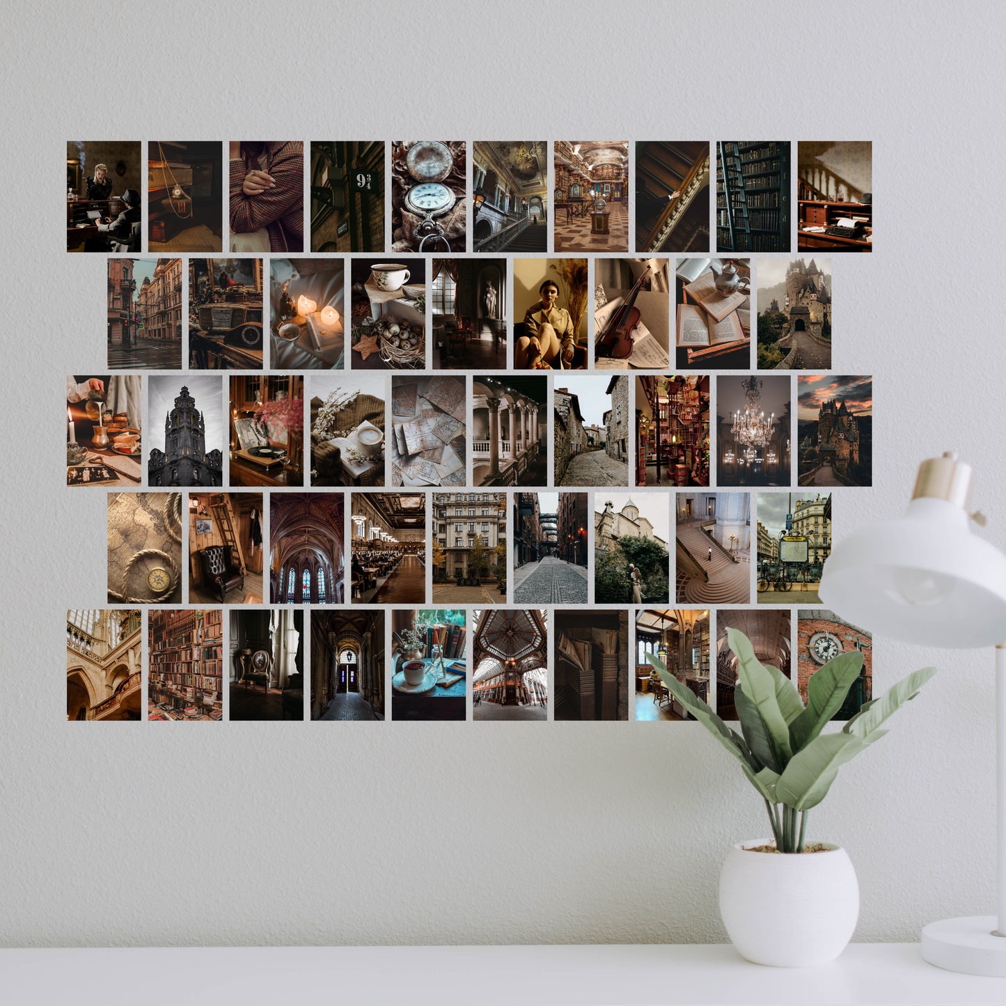 Dark Academia Wall Collage Kit Pack Of 54 Posters