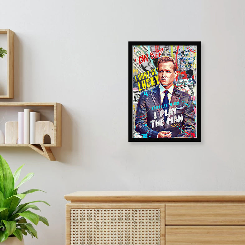 Harvey Specter Wall Poster Framed