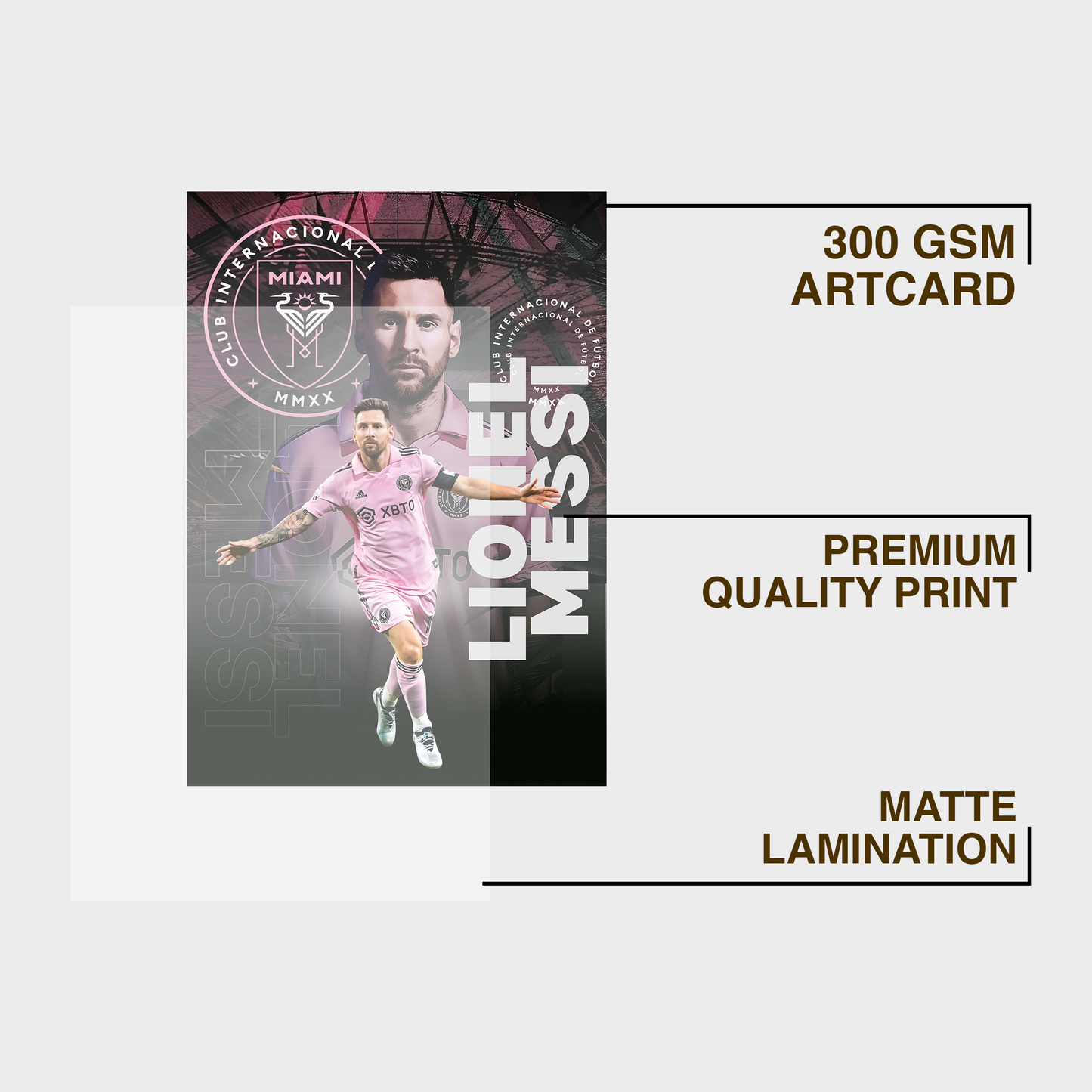 Lionel Messi 1 A4 Framed Poster