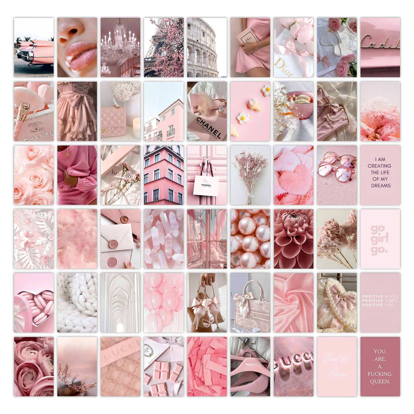 Pink aesthetic wall poster