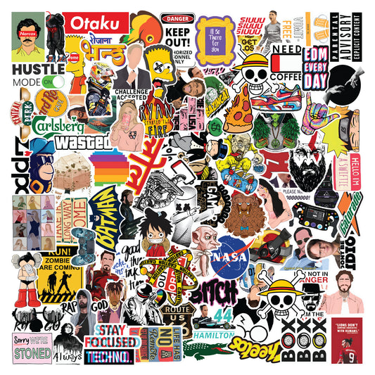 Random Aesthetic Vinyl Sticker Pack Of 110
