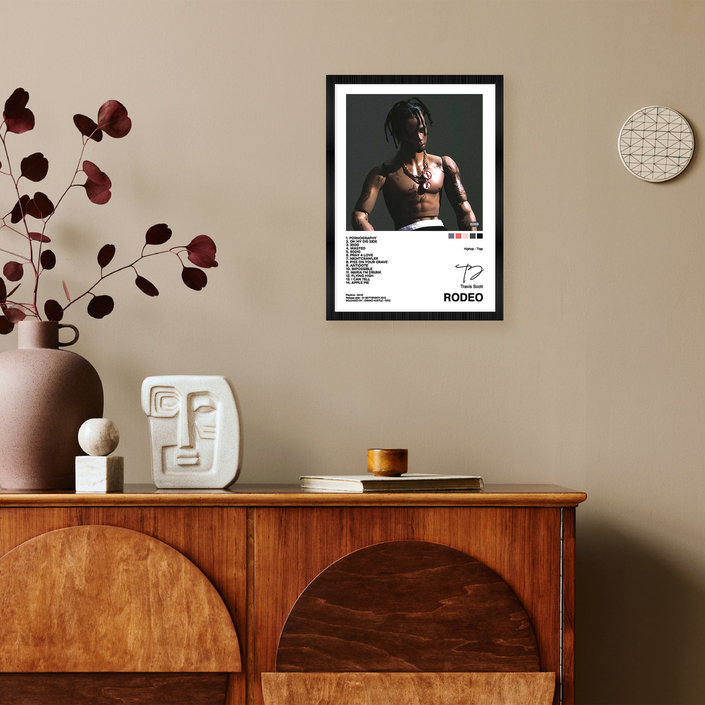 Travis Scott Rodeo Album Art A4 Framed Poster