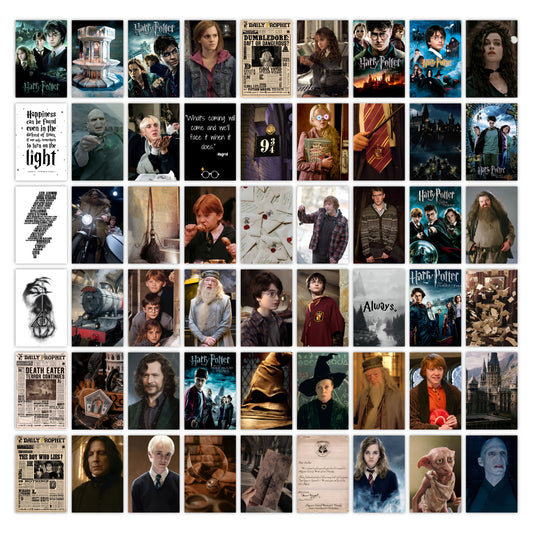 Harry Potter Wall Collage Kit Pack Of 54 Posters Glue Dots Included