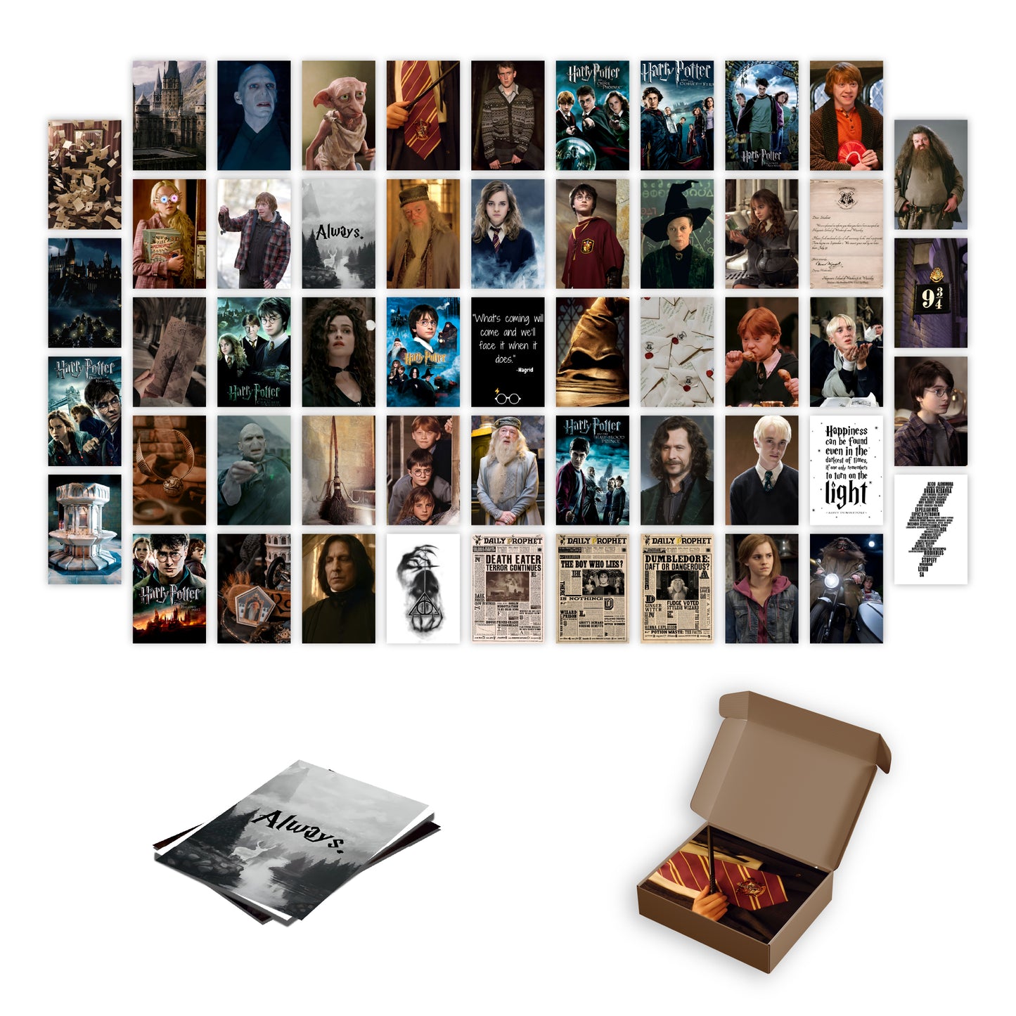 Harry Potter Wall Collage Kit Pack Of 54 Posters Glue Dots Included