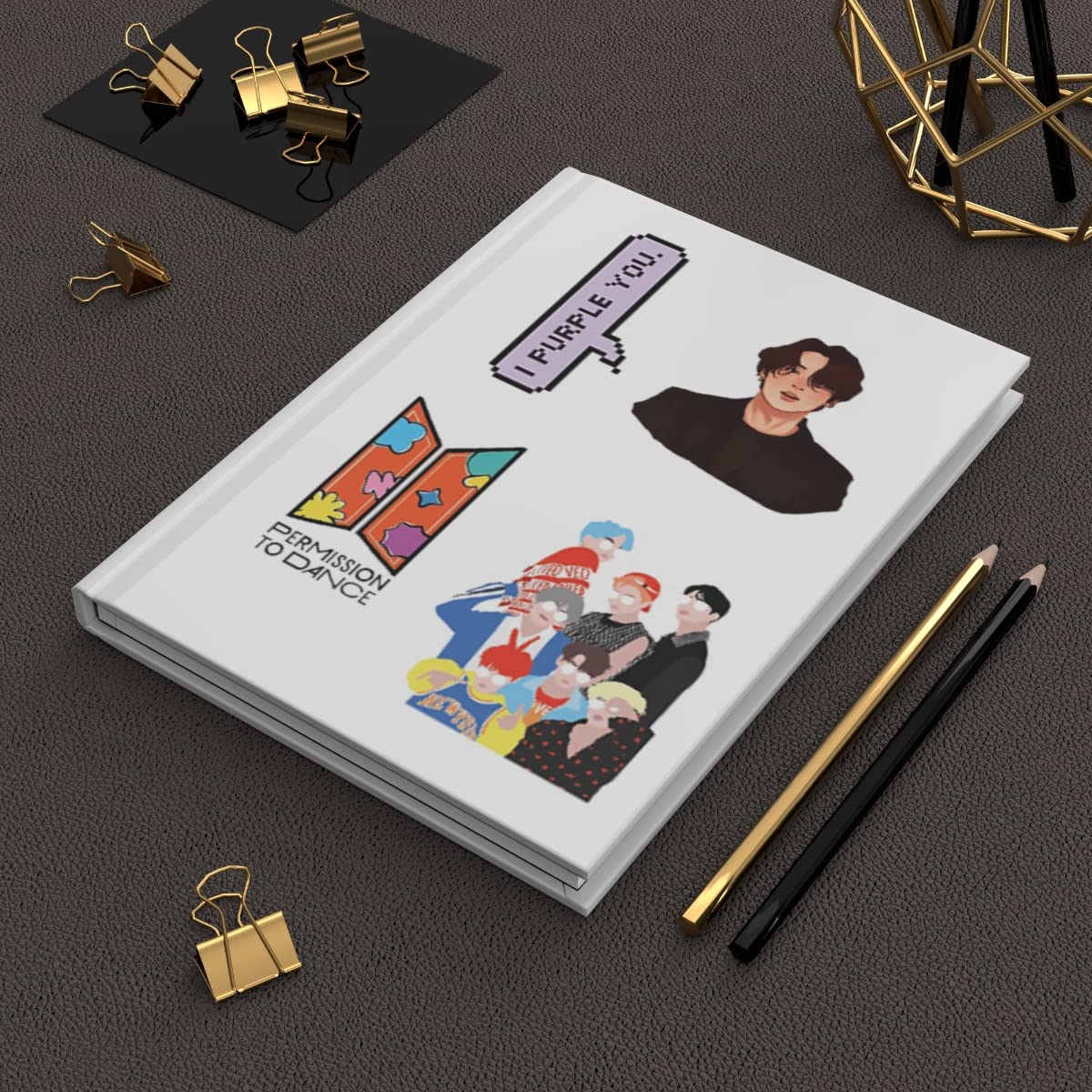 BTS Bangtan Boys Vinyl Stickers Pack of 60