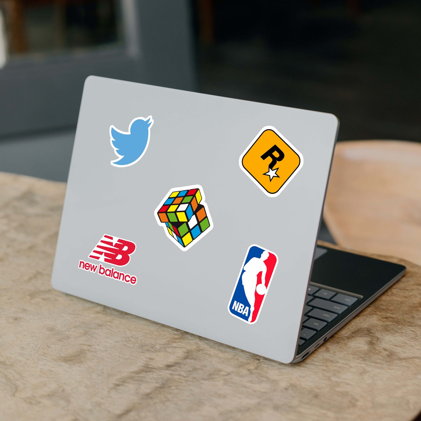 Cool Brand Logo Aesthetic Laptop Vinyl Sticker Pack of 64