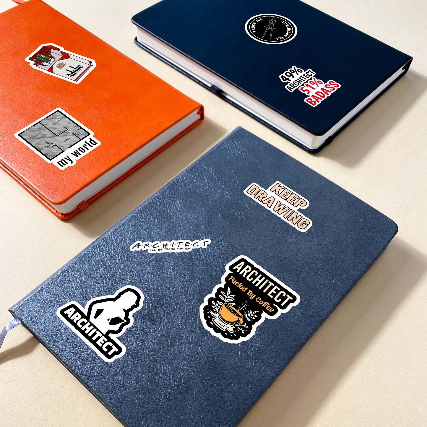 Architect Edition Laptop Vinyl Sticker Pack of 50