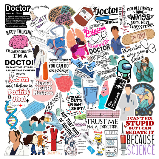 Doctor Edition Vinyl Sticker Pack of 62