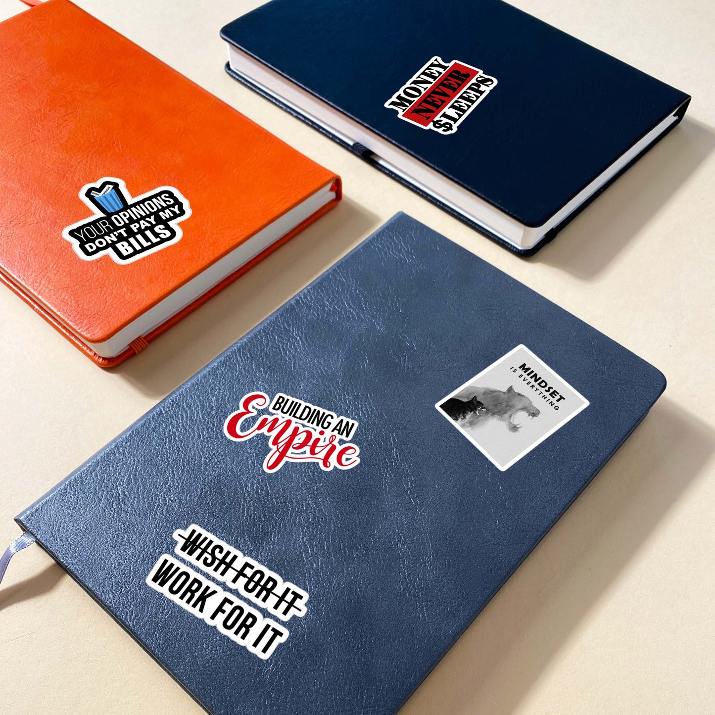 Motivational Entrepreneur Laptop Vinyl Sticker Pack Of 50