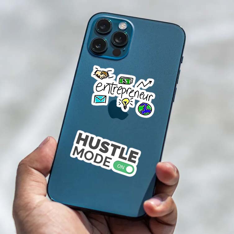 Motivational Entrepreneur Laptop Vinyl Sticker Pack Of 50