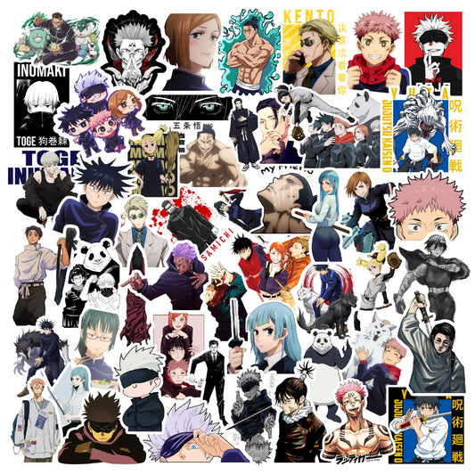 Jujutsu Kaisen Anime Laptop Vinyl Sticker Pack Of 56