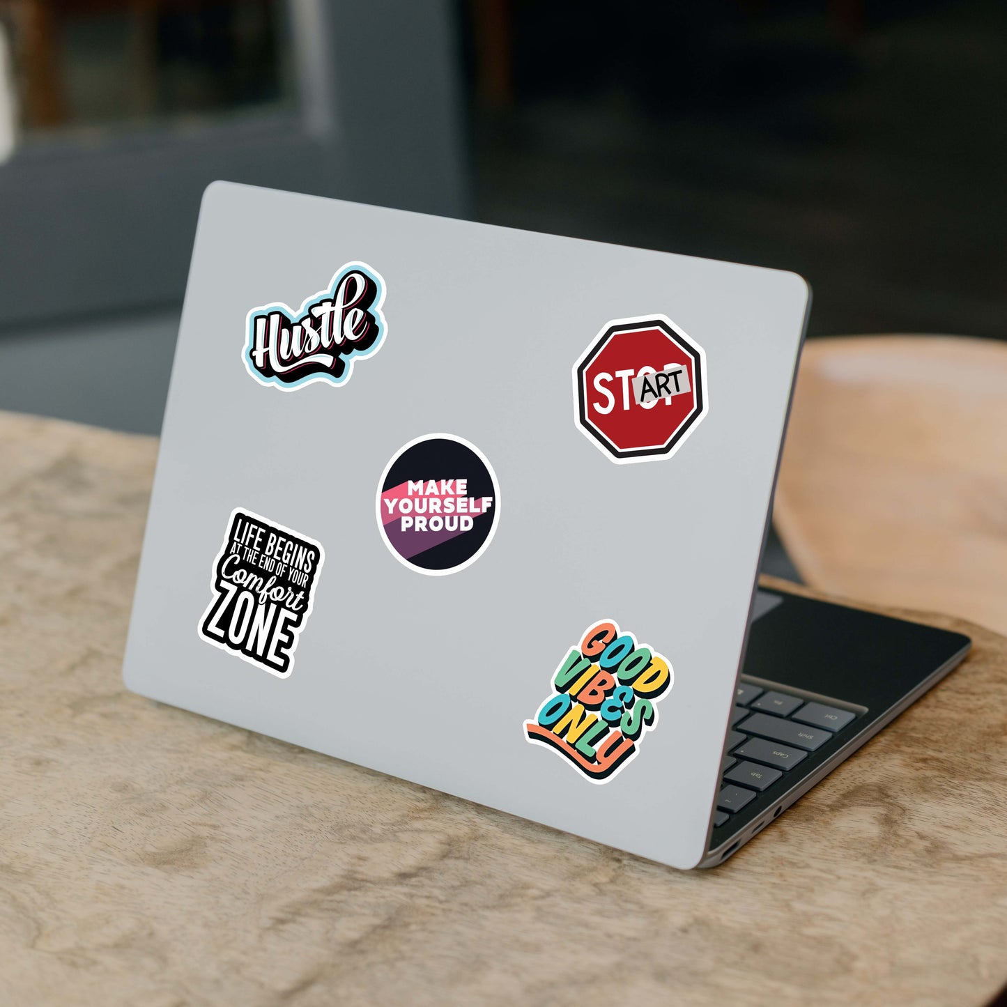 Motivational Inspirational Laptop Vinyl Stickers Pack Of 58