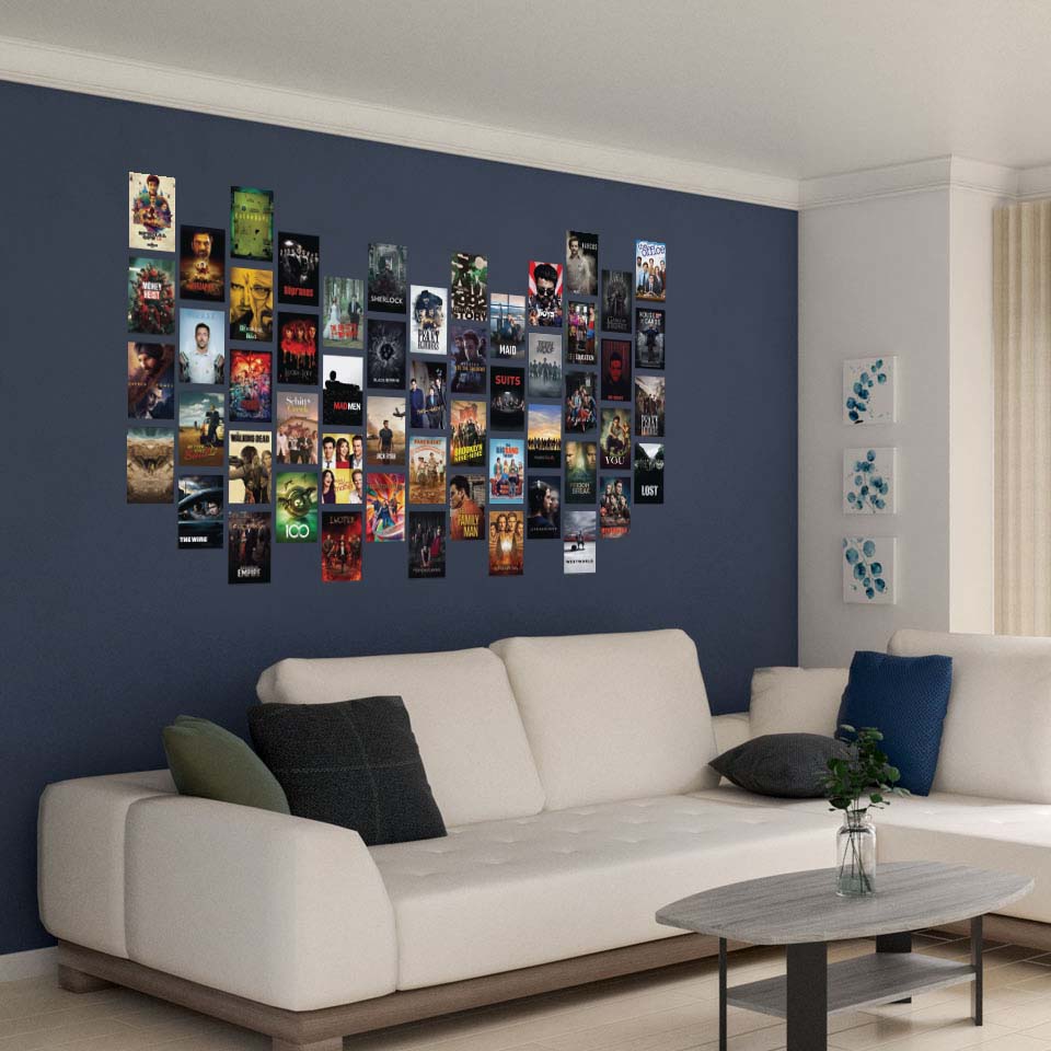 Movie Wall Collage Kit Pack Of 54 Posters