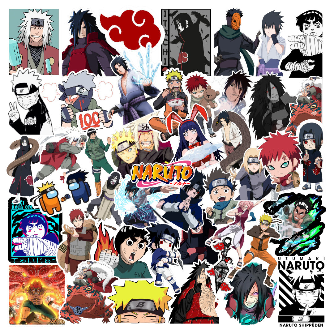 Naruto Anime Edition Laptop Vinyl Sticker Pack Of 56