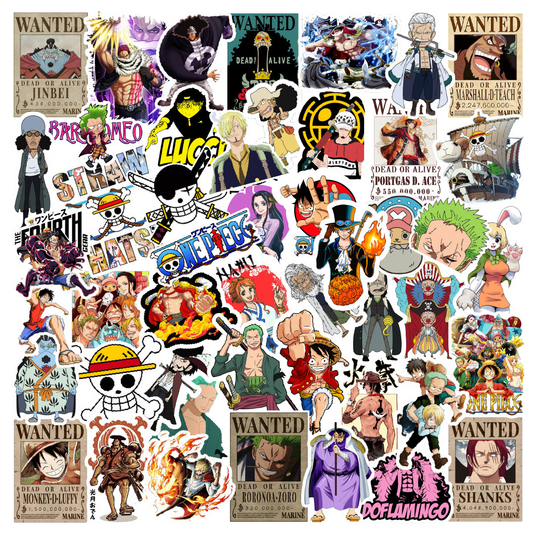 One Piece Anime Laptop Vinyl Sticker Pack Of 54