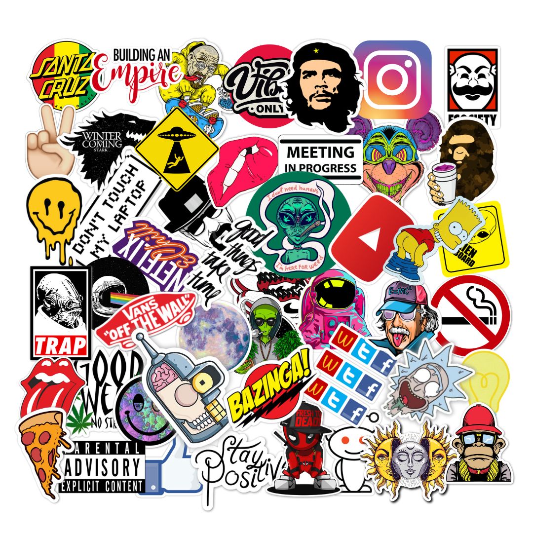 random stickers for laptop
