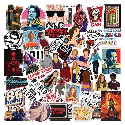 Stranger Things Tv Show Laptop Vinyl Sticker Pack Of 53