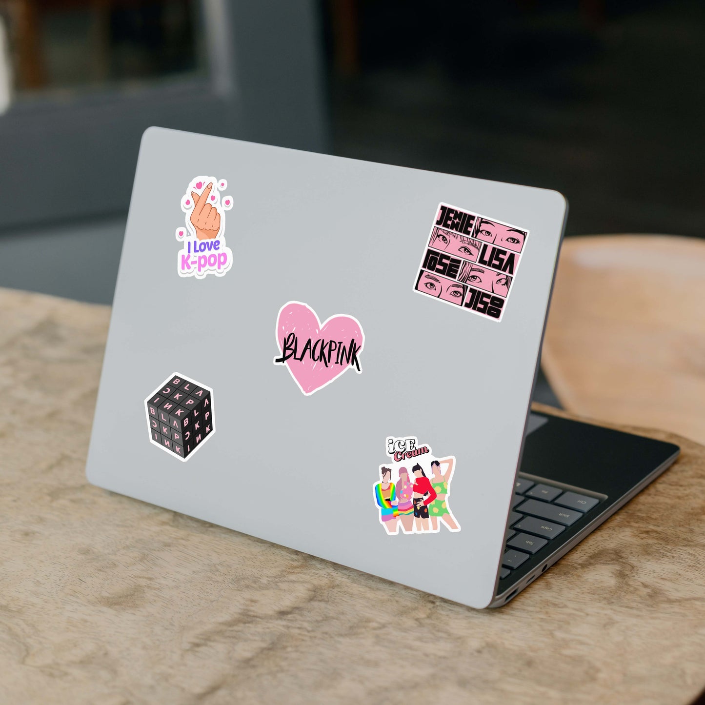 Black Pink K-Pop Laptop Vinyl Stickers Pack of 59