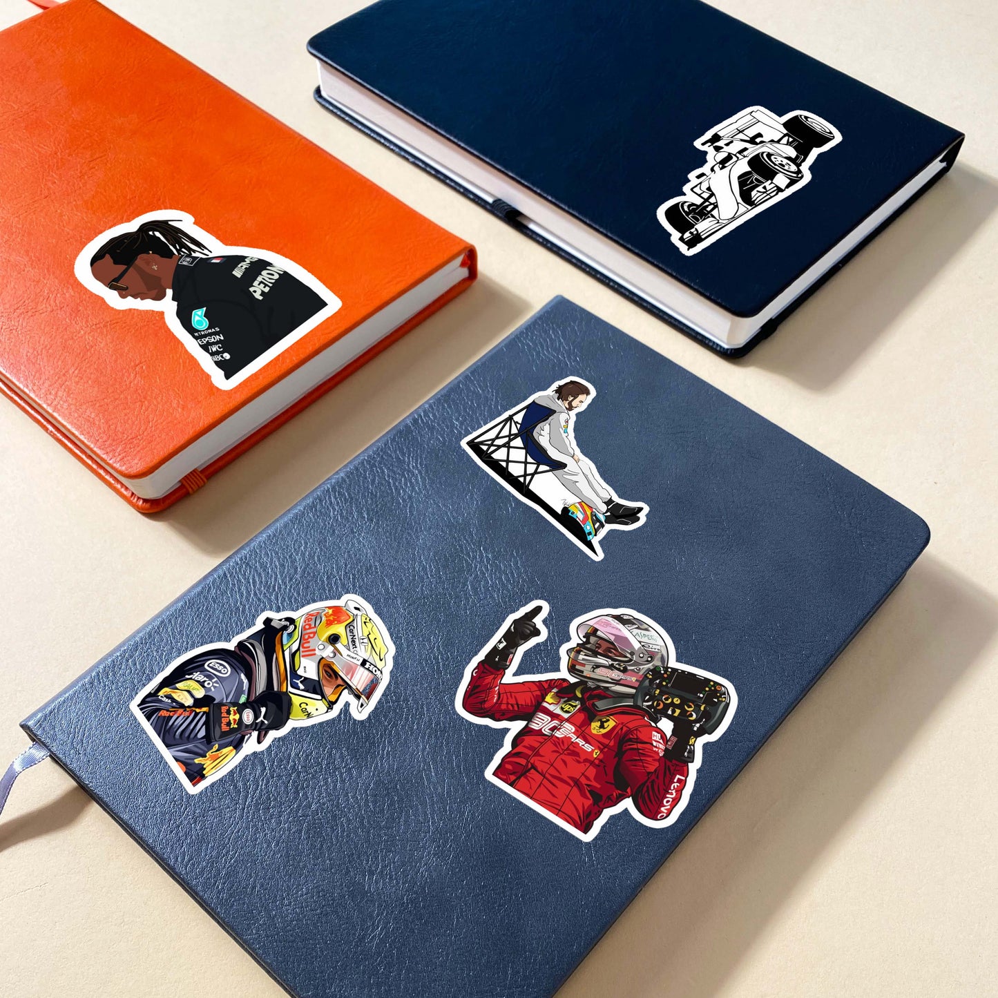 Formula One F1 Laptop Vinyl Sticker Pack of 60