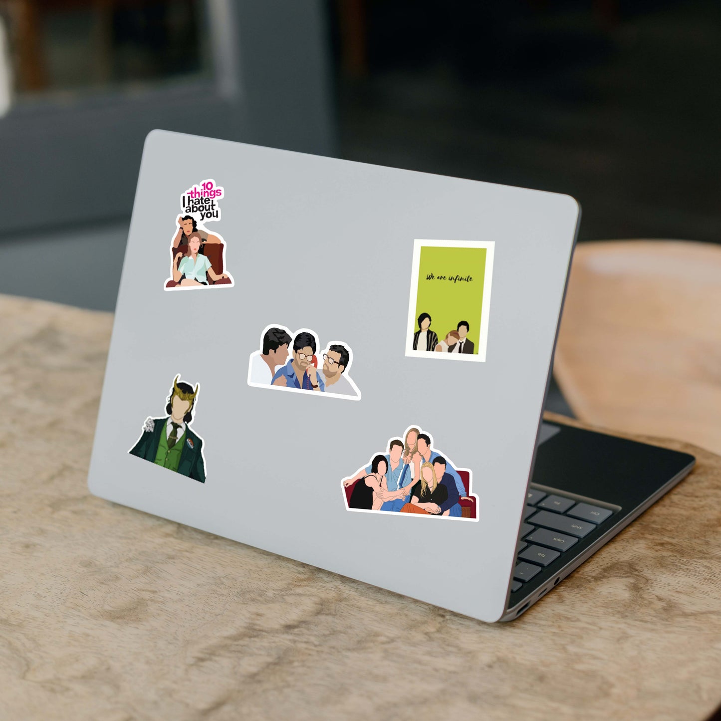 Mix Pop Culture Tv Show Movies Laptop Vinyl Sticker Pack of 56