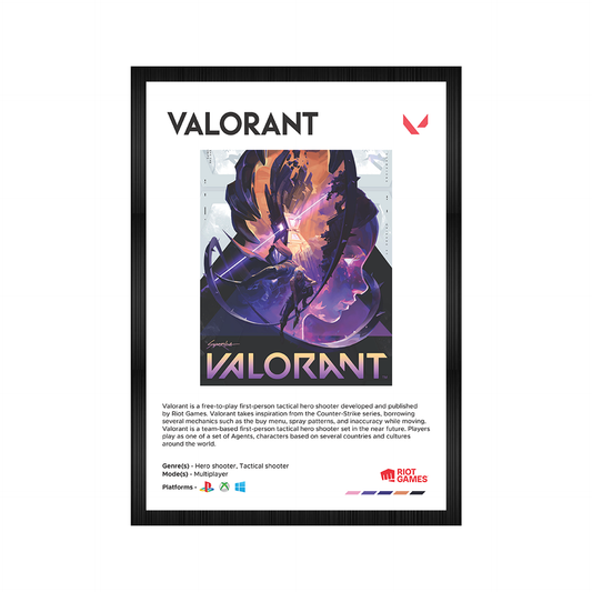 Valorant Wall Poster Framed