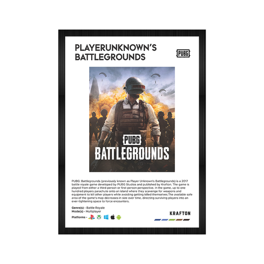 PUBG Wall Poster Framed