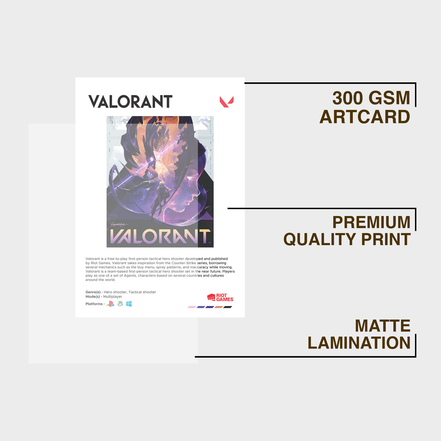 Valorant Wall Poster Framed