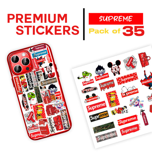 Supreme Mobile Sticker Pack Of 35