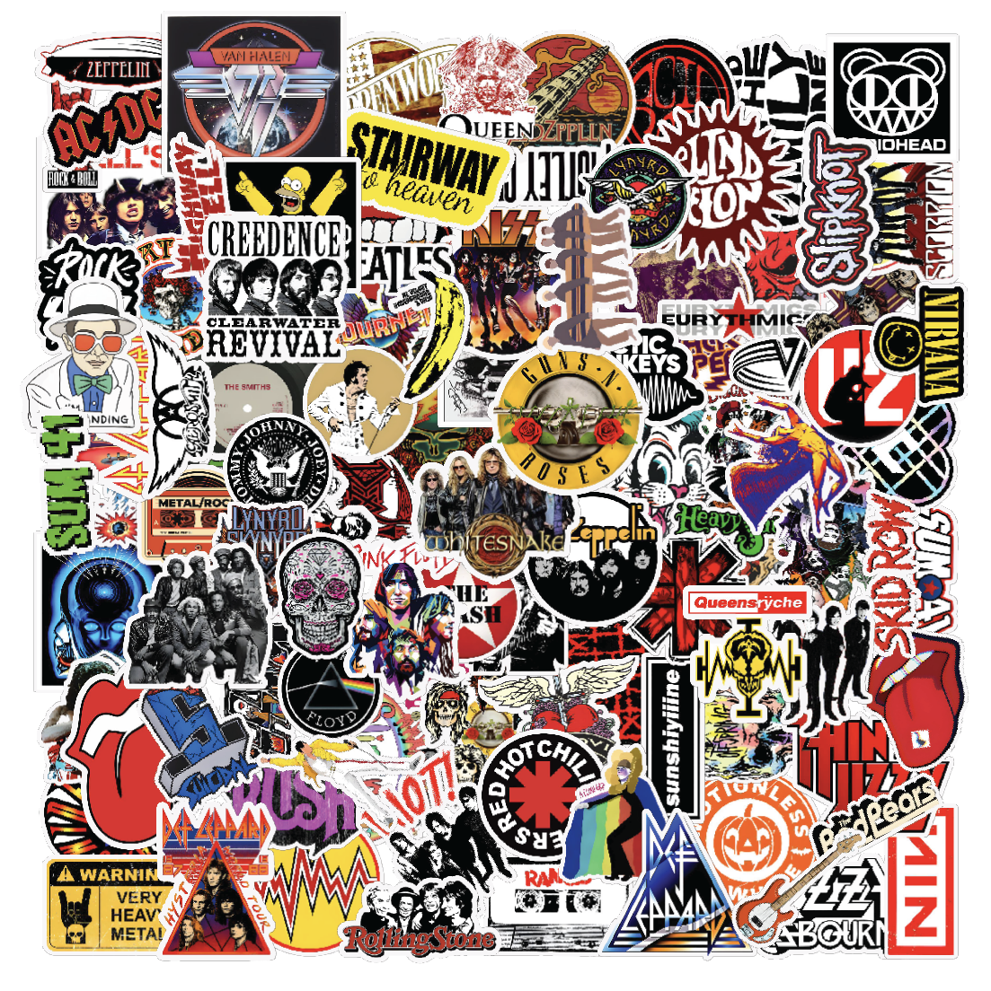 Rockband Cool Aestheic Vinyl Sticker 101