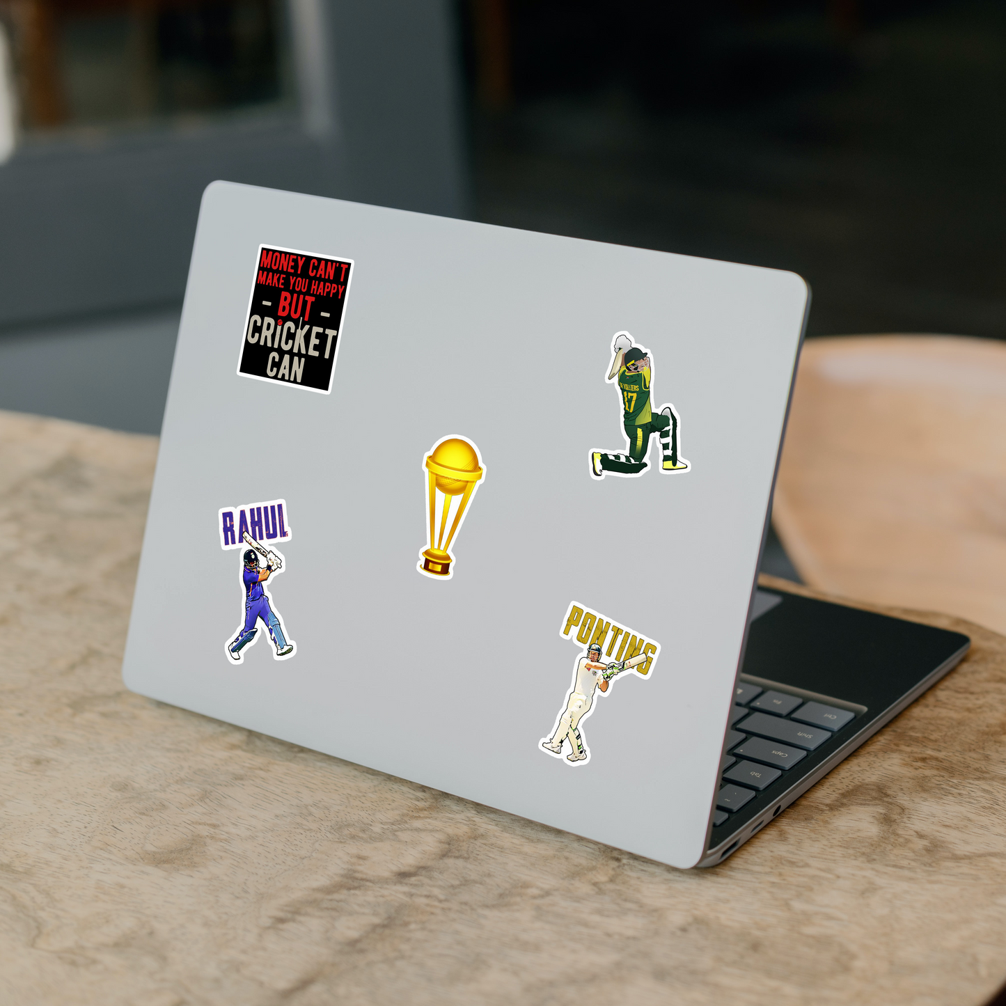 Cricket Laptop Stickers Pack of 60