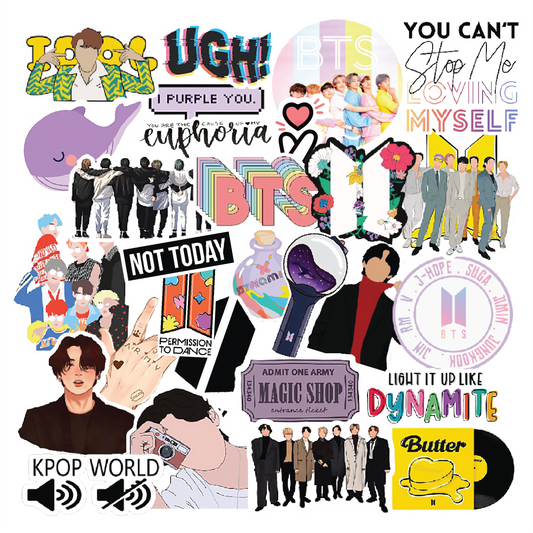 BTS Bangtan Boys Stickers Pack of 60