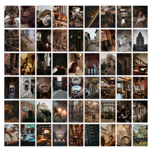 Dark Academia Wall Collage Kit Pack Of 54 Posters