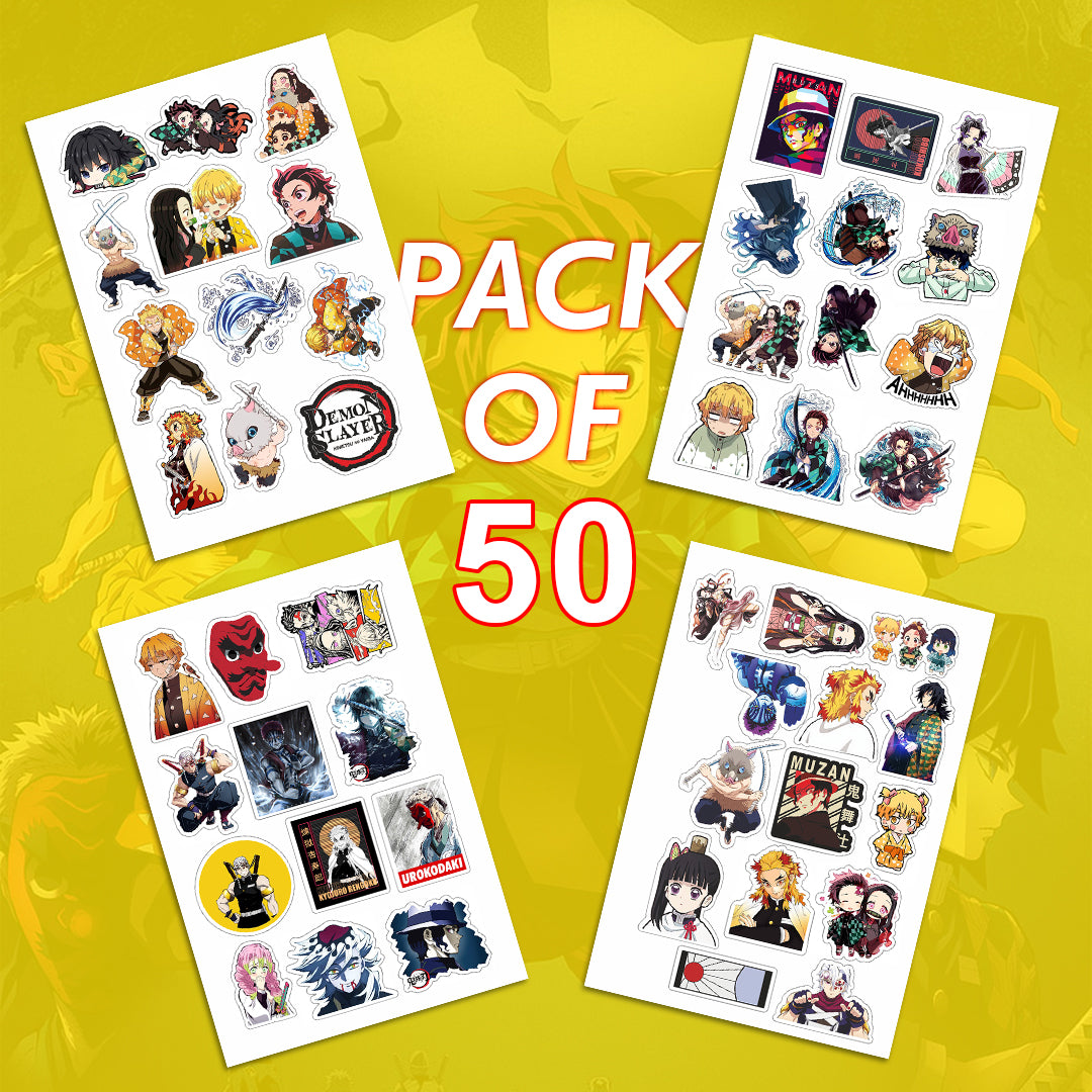 The K-Fandom Pack of 45 Anime Stickers | Jujutsu Kaisen Stickers | Demon  Slayer Stickers | Attack on Titan Stickers | Waterproof Vinyl Stickers for  Laptop, Journal, Phone, Wall, Diary : Amazon.in: Office Products