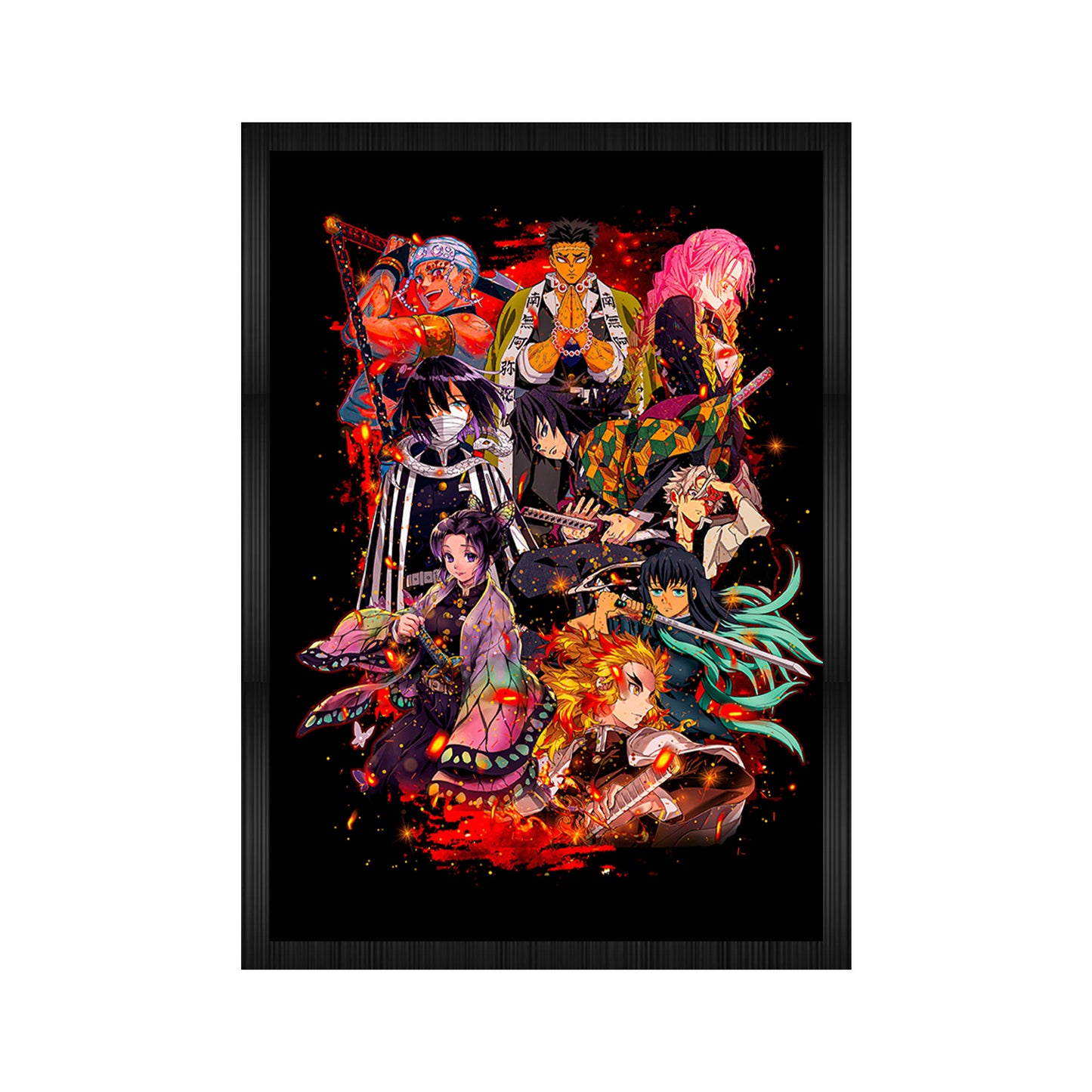 Demon Slayer Anime A4 Framed Poster