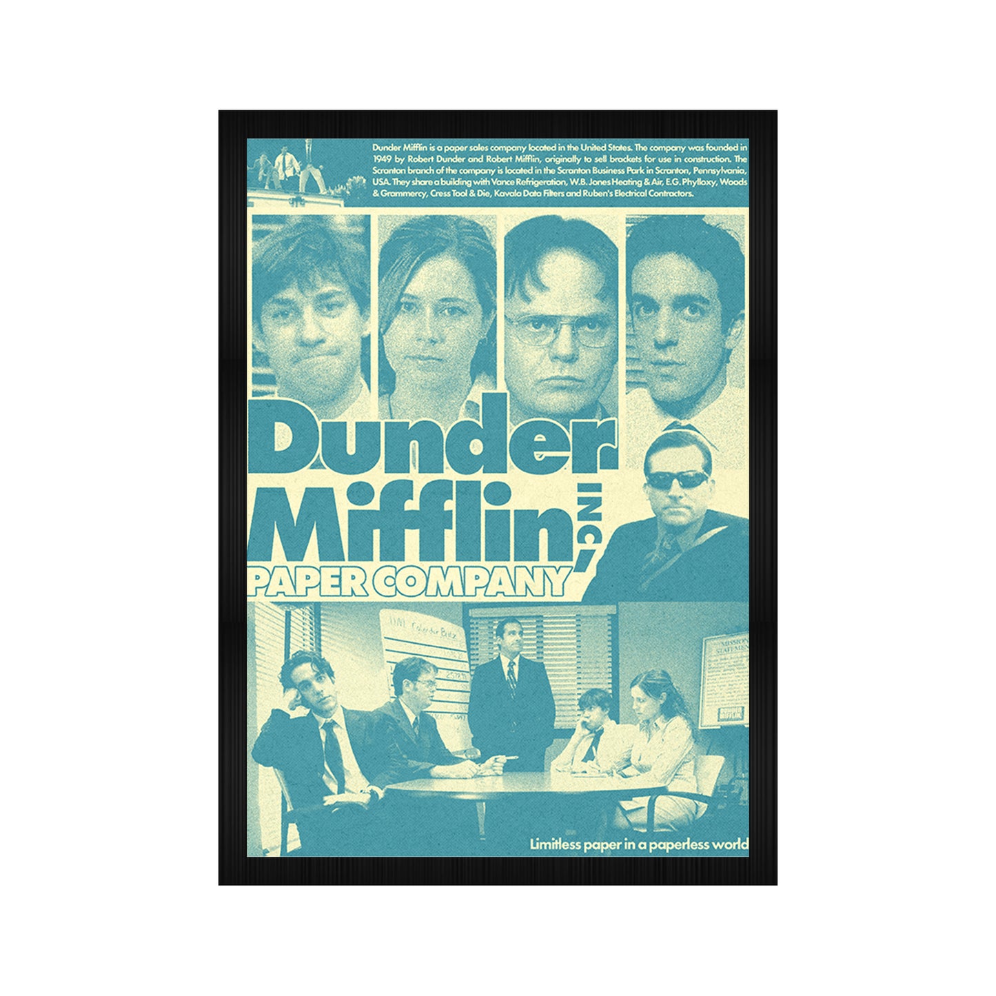 Dundler Mifflin The Office A4 Framed Posters