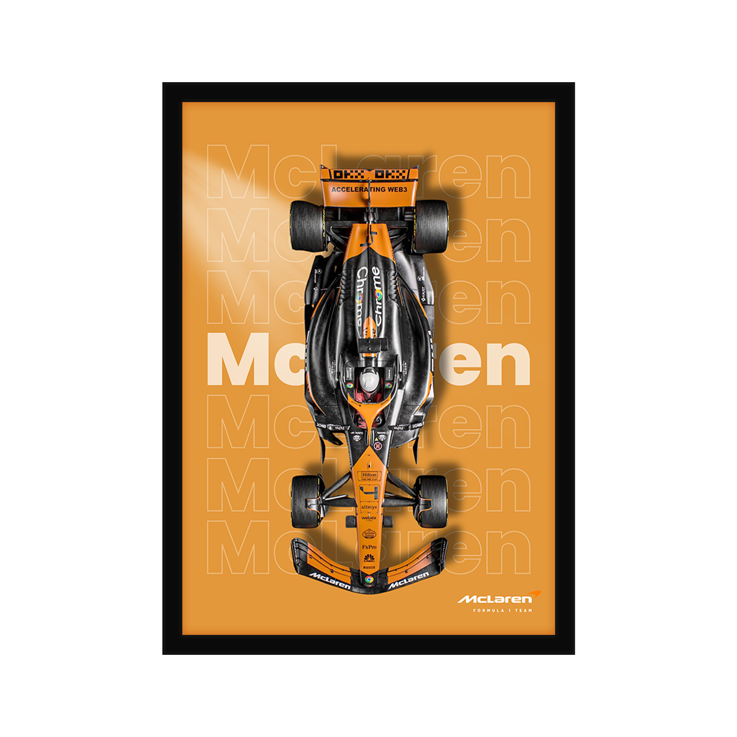 Mclaren F1 A4 Framed Poster