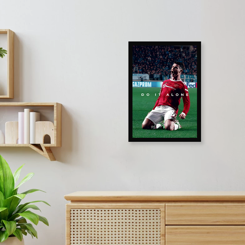 Do it Alone A4 Framed Poster