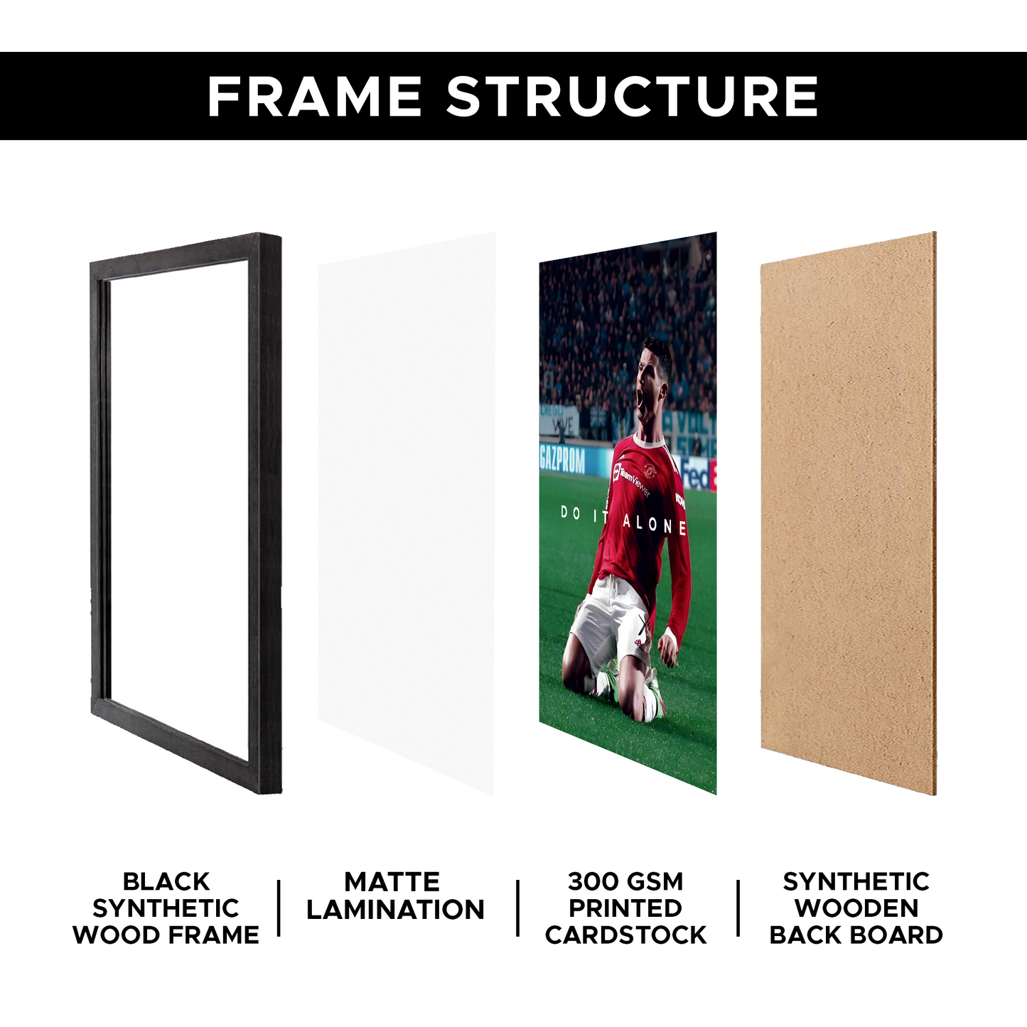 Do it Alone A4 Framed Poster