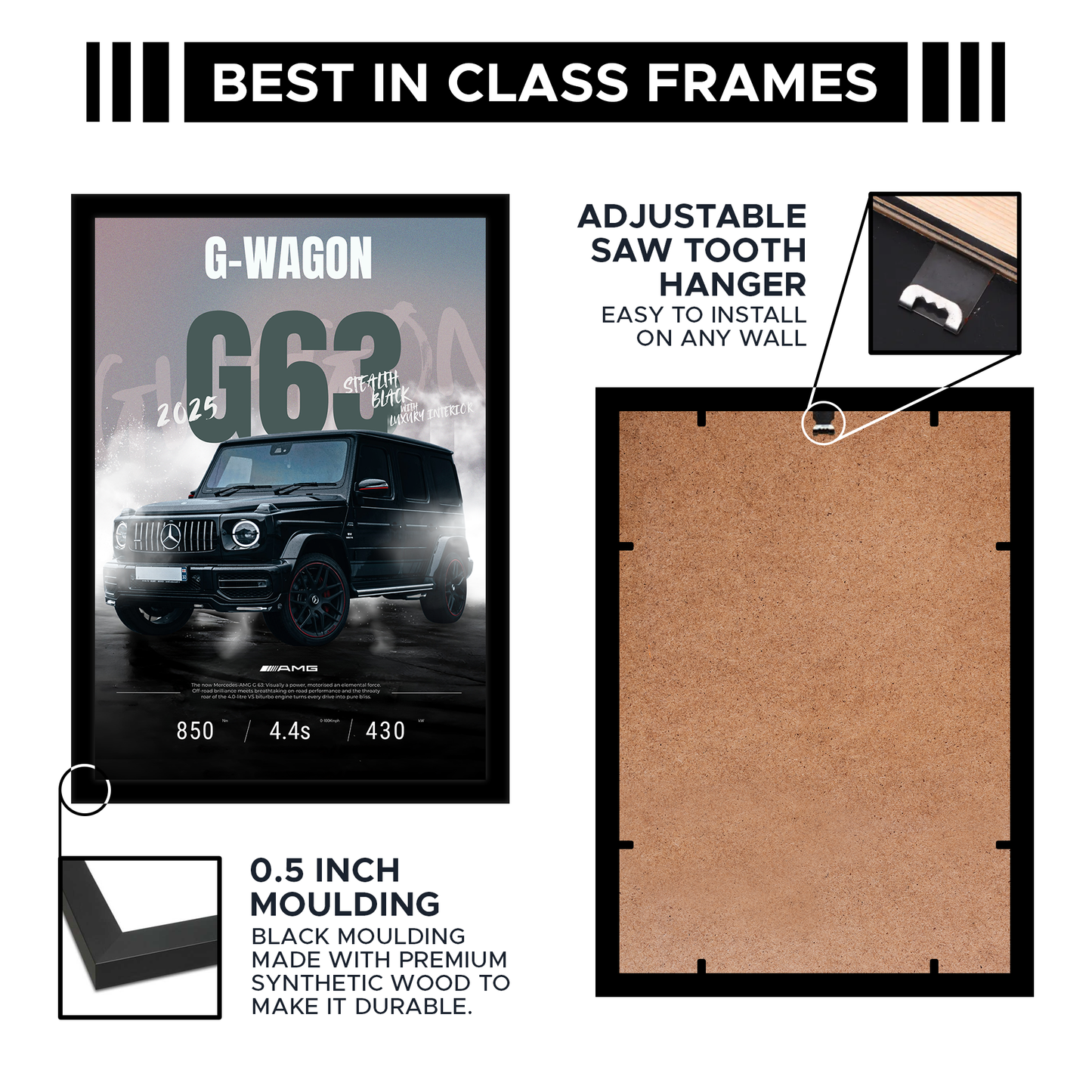 G Wagon A4 Framed Poster