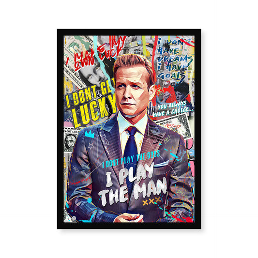 Harvey Specter A4 Wall Poster Framed