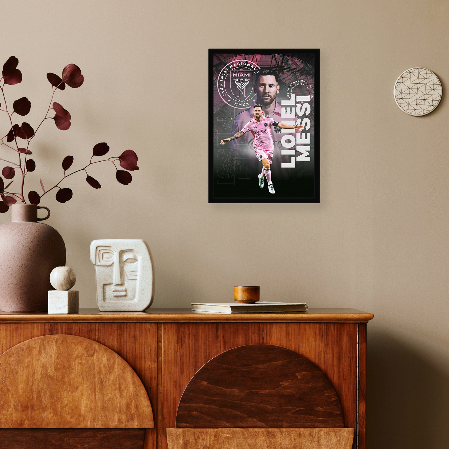 Lionel Messi 1 A4 Framed Poster