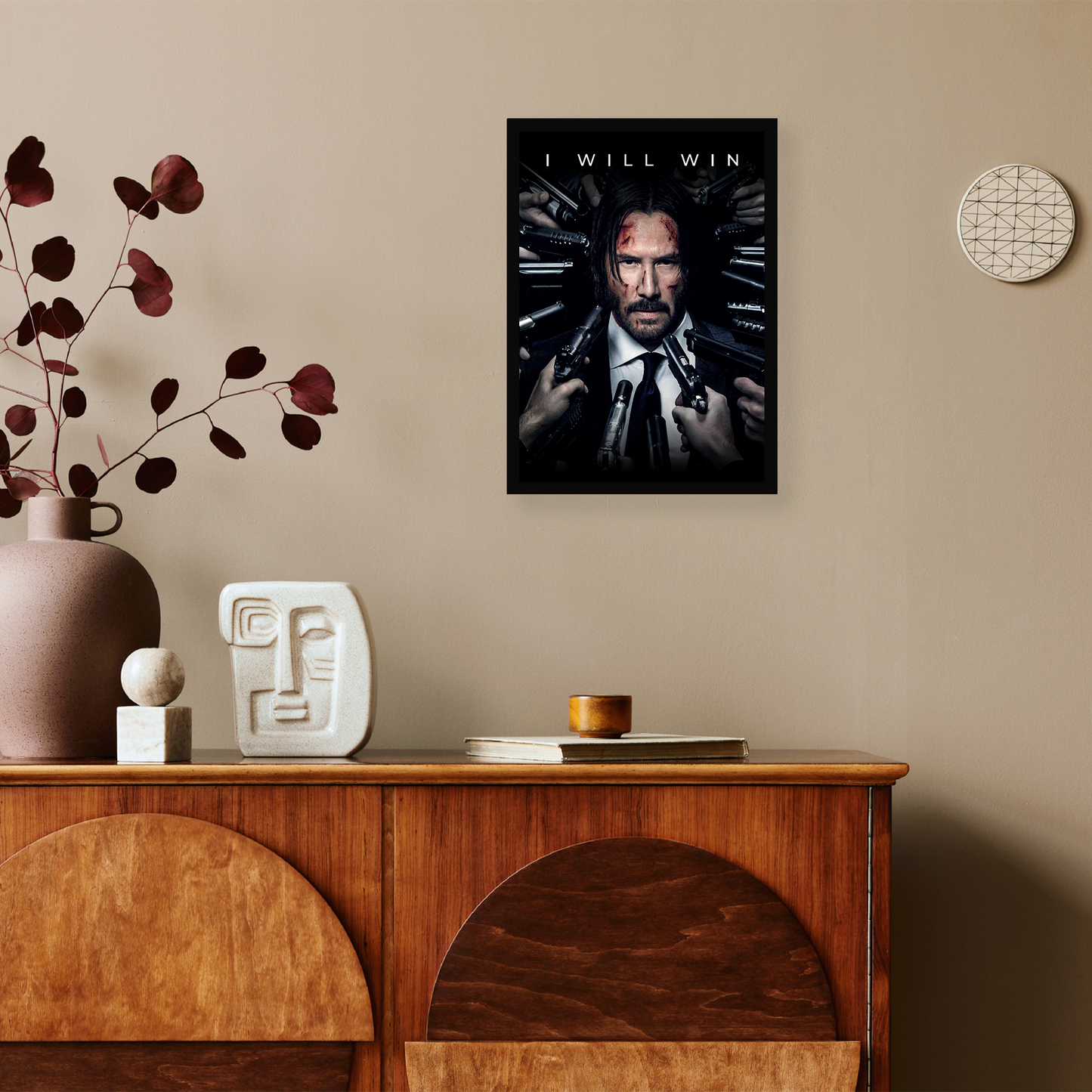 Keanu Reeves Motivational A4 Framed Poster