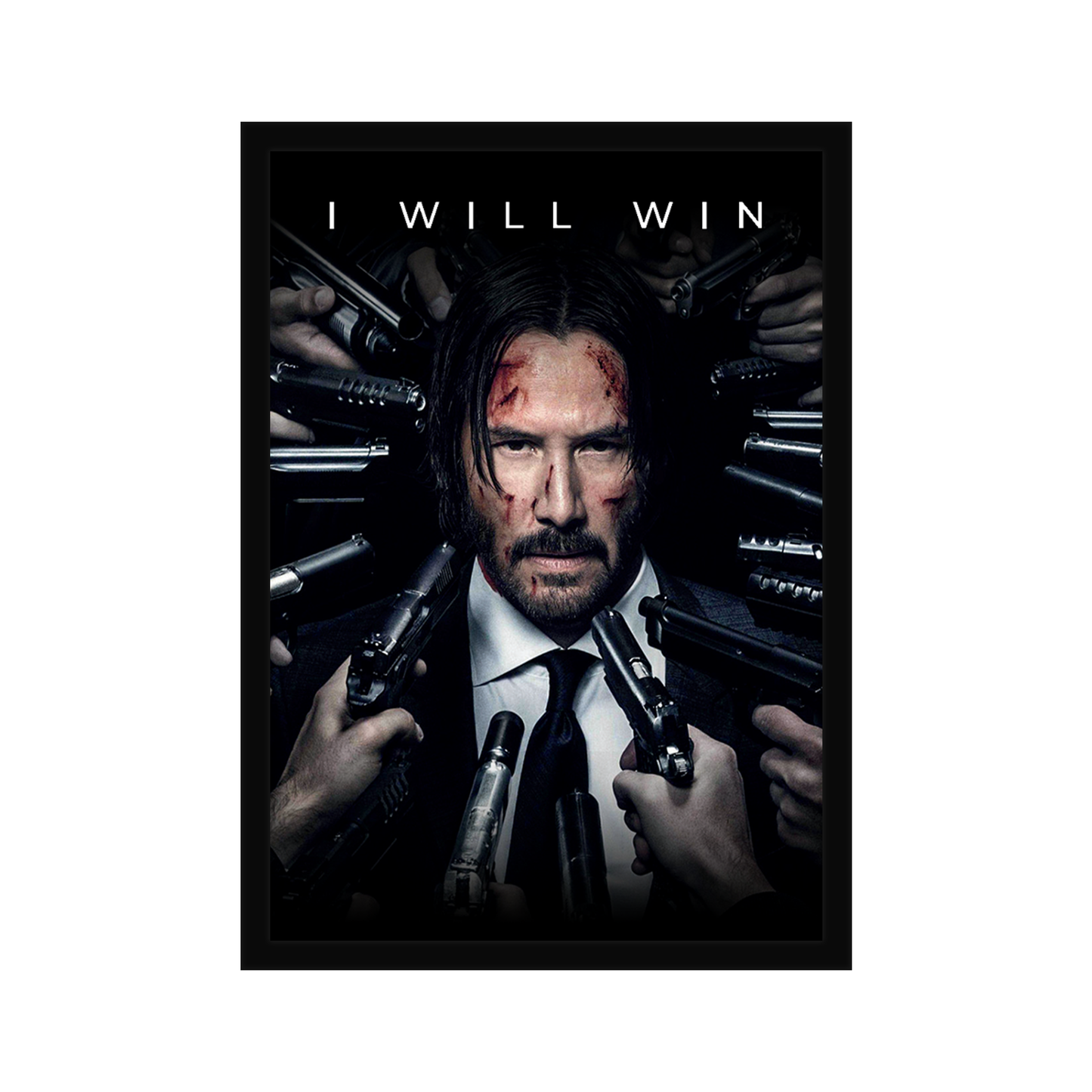 Keanu Reeves Motivational A4 Framed Poster