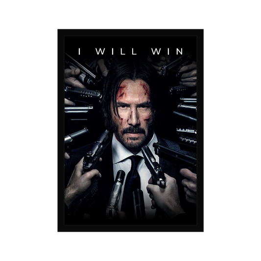 Keanu Reeves Motivational A4 Framed Poster