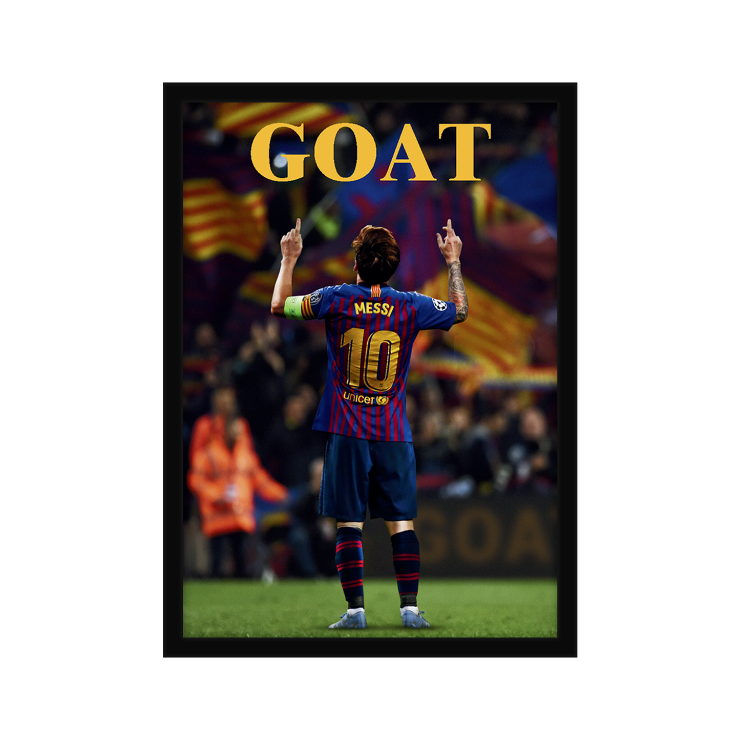 GOAT A4 Framed Poster