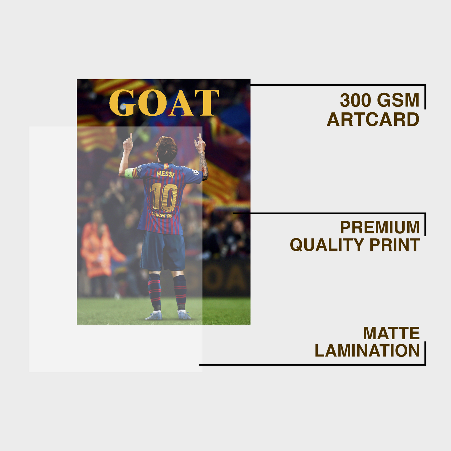GOAT A4 Framed Poster