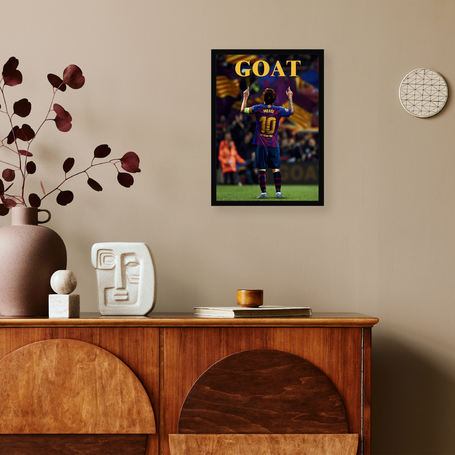 GOAT A4 Framed Poster